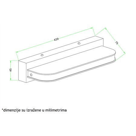 VESTA 145 ZIDNA LAMPA LED 9W 4000 IP44