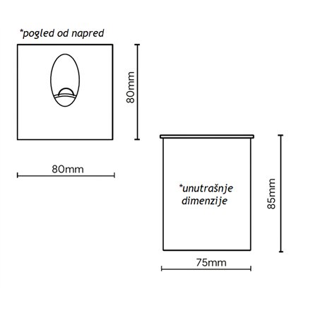 LED SVETILJKA L2930-13 ZIDNA 3.5W 4000K 15° BELA