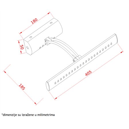 VESTA 17 ZIDNA LAMPA LED 5W 4000K hrom