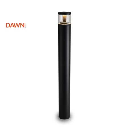 LED baštenska svetiljka crne boje sa aluminijumskim telom i toplo belom bojom svetla. Snaga 12W