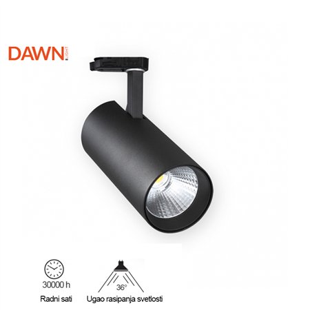 LED REFLEKTOR ŠINSKI JM 4068 10W 3000K 36° CRNI TROSTEPENI