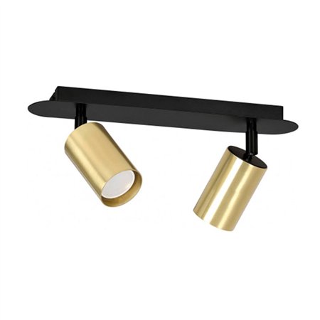 VESTA 413 SPOT LAMPA 2XGU10 MESING/CRNA