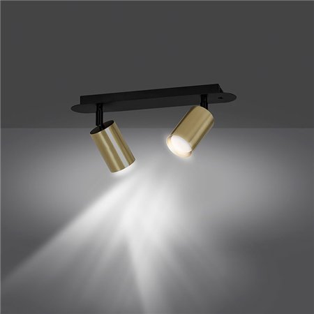 VESTA 413 SPOT LAMPA 2XGU10 MESING/CRNA