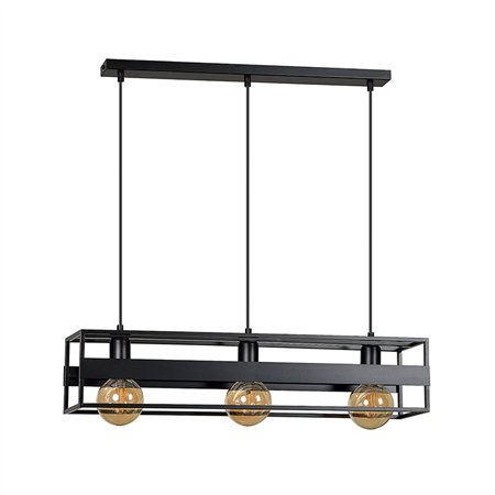 VESTA 419 VISILICA 3XE27 CRNA