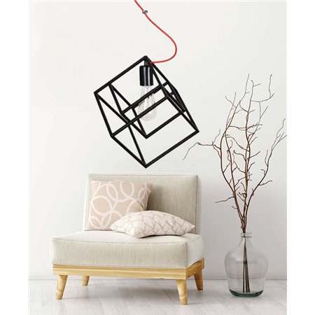 VESTA 442 VISILICA 1*E27 CRNA