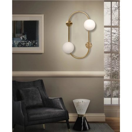 VESTA 385 ZIDNA LAMPA 2XG9 MESING