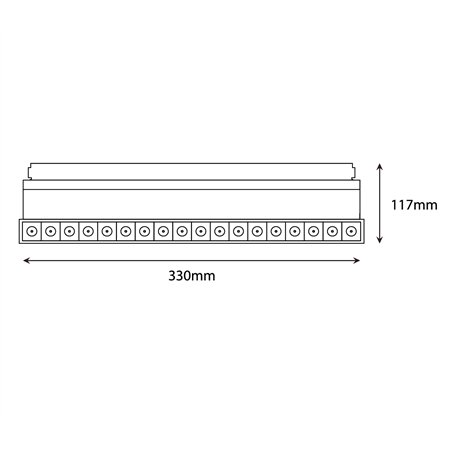 MAGNETIC SVETILJKA LED24-20W 3000K 30° 48V DC