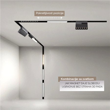 MAGNETIC 602 L KONEKTOR UNUTRAŠNJI (PLAFON-ZID)