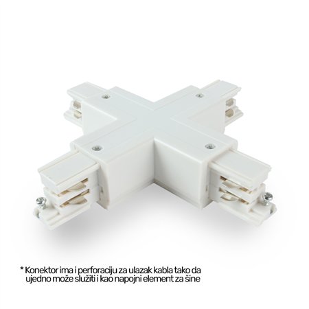 Trostepeni X konektor WSO-29B beli