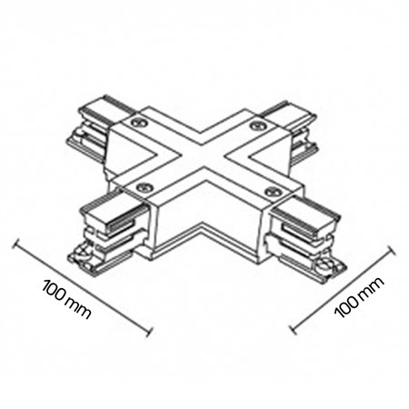 Trostepeni X konektor WSO-29B crni