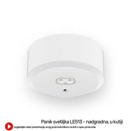 PANIK SVETILJKA LE513 6W 5000K 450LM NAD/UG IP20