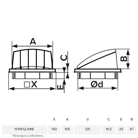 ERA ŽALUZINA 1515K12,5FV SIVA