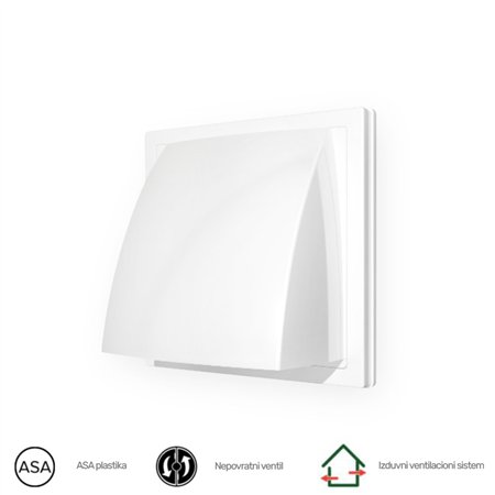 žaluzina predviđena za spoljnu montažu na zid