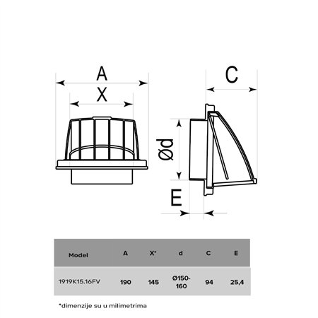 ERA ŽALUZINA 1919K15/16FV BELA