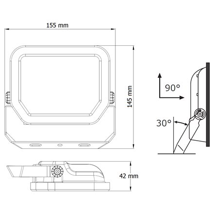 LED reflektor snage 20w sa prirodno belom bojom svetla i u IP65 zaštiti.