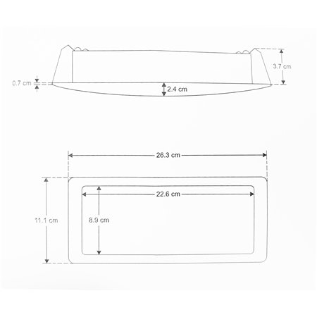 PLASTIČNI RAM ZA PANIK LAMPU GR 9