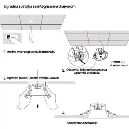 ugradna LED svetiljka