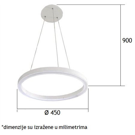 LUNA 43 LUSTER POO91045A 20W 3200K