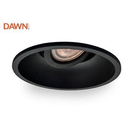 Okrugla rozetna u crnoj boji.