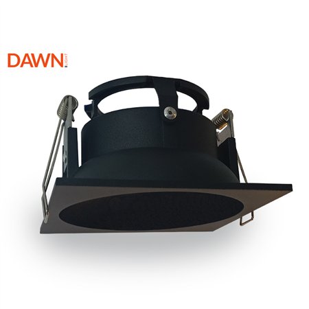 Kvadratna rozetna u mat crnoj boji