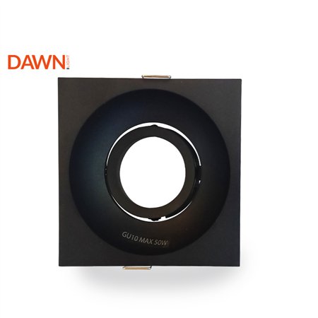 Kvadratna rozetna u mat crnoj boji