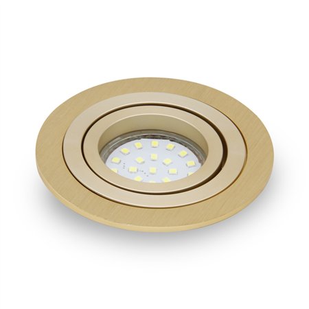 Rozetna u boji brušenog zlata.