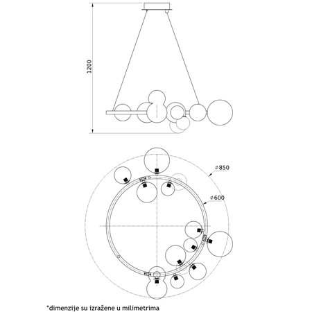 LUNA 199 VISILICA 14XG9 CRNA