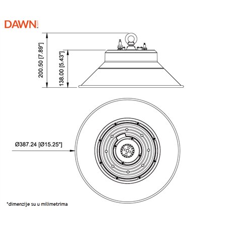 DAWN LED REFLEKTOR BR-FL80W-02K CCT 10400lm 120° IP65