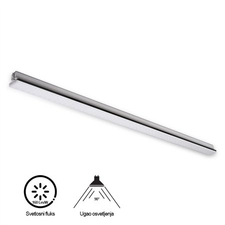 ŠINSKA SVETILJKA  JM-4073 41-66W 4000K 90° 1500mm CRNA