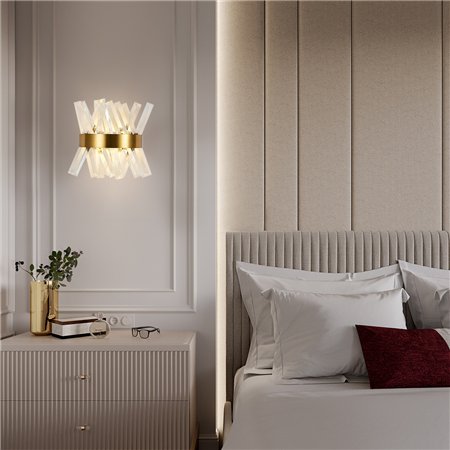 BELORE 14 ZIDNA LAMPA 2*E14 ANTIQUE MESING