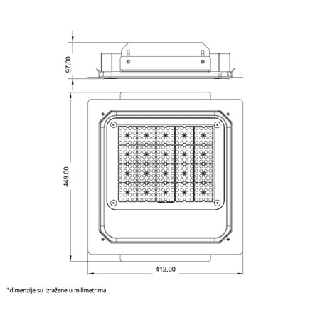 DAWN LED REFLEKTOR BR FL 100W-07K 5000K 13000lm 90° IP65
