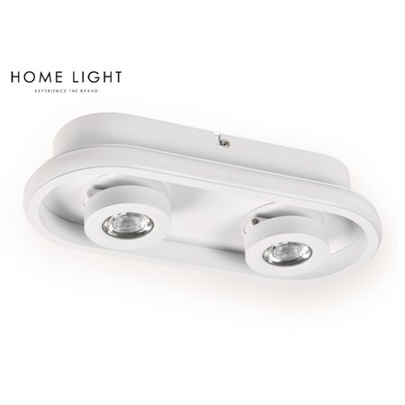 LED plafonjera sa dve centralne spot svetiljke.