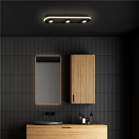 LED plafonjera sa 3 rotirajuća spot reflektora.