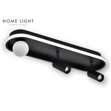 Plafonjera sa led svetiljkom i dva LED reflektora.