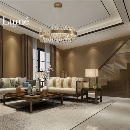 BELORE 5 LUSTER LED 80W 3000K ANTIQUE MESING