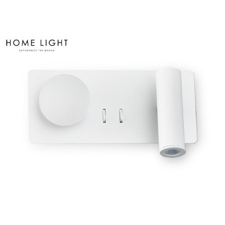 VESTA 478 ZIDNA LAMPA 3W+3W 3000K BELA