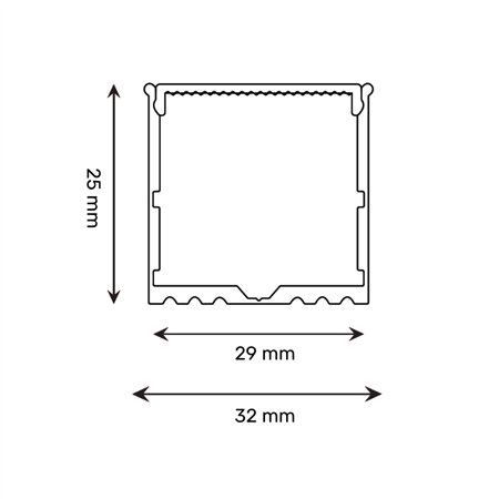 LED PROFIL LL-ALP018-R KOMPLET SIVI