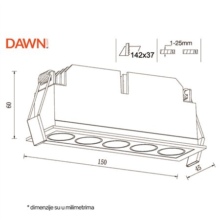 Ugradna LED svetiljka
