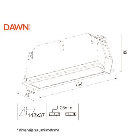 Ugradna LED svetiljka