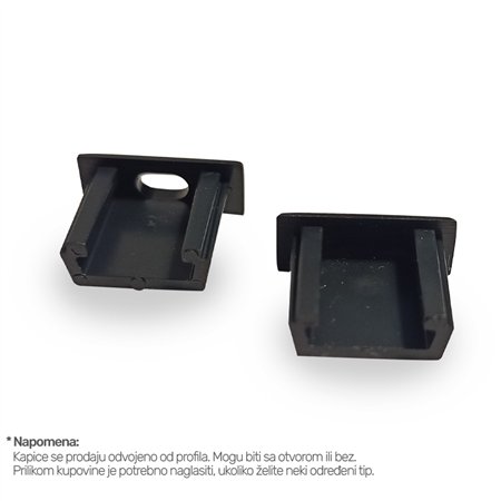 XL KAPICA ZA NADGRADNI PROFIL 1506 CRNI