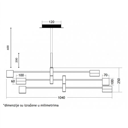 Vesta 510 LED luster