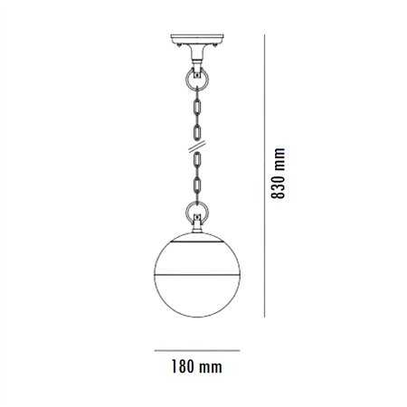 Visilica za spoljnu upotrebu u kombinaciji crne i bele boje.