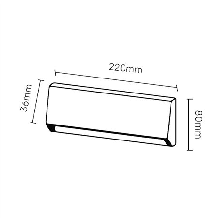 LED SVETILJKA JM-047 ZIDNA 4W 4000K IP65 SIVA