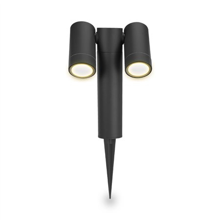 Ubodna baštenska lampa crne boje sa IP65 zaštitom
