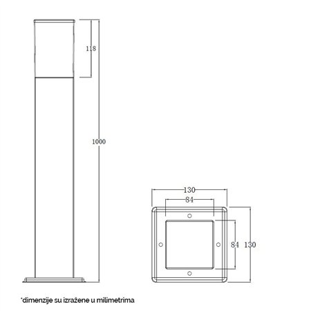 Stubna podna svetiljka