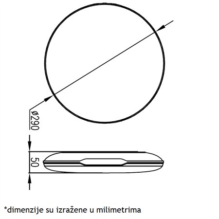 LED plafonjera snage 24w i u visokoj IP54 zaštiti. Mogućnost biranja temperature belog svetla.