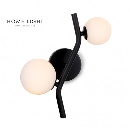 Zidna lampa modernog i originalnog dizajna u crnoj boji