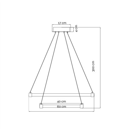 Luster - visilica VESTA 570