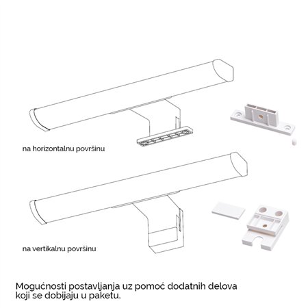 VESTA 590 ZIDNA LAMPA 6W 4000K BELA