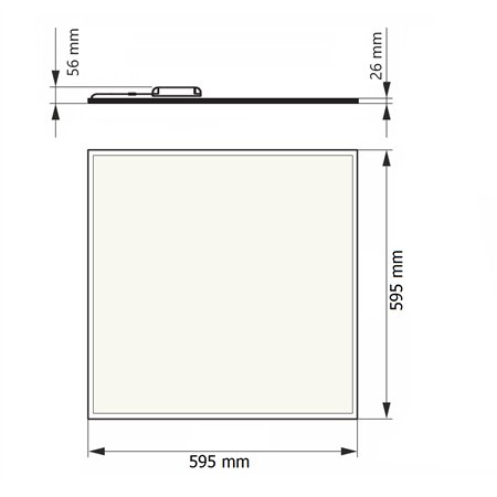 DAWN LED PANEL HN-PL6060 40W 4000K(4000lm) BACKLIGHT
